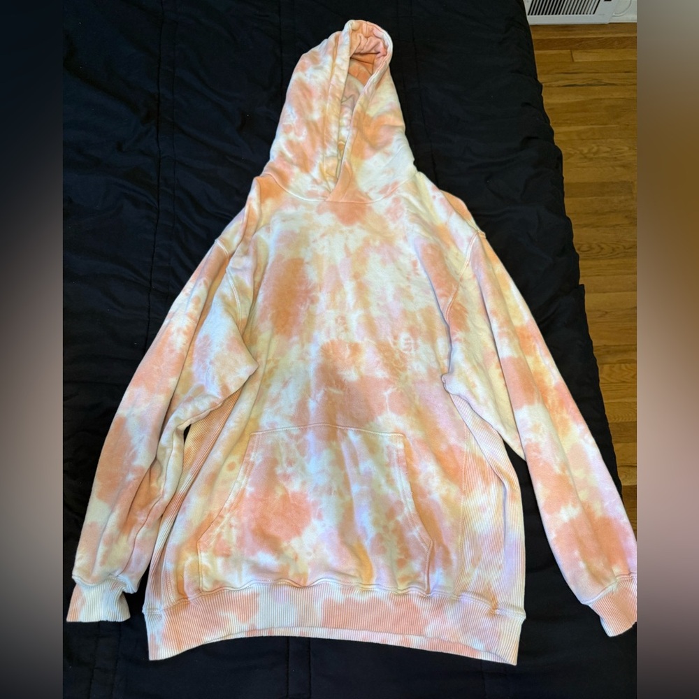 Aerie Pink and Cream Hoodie